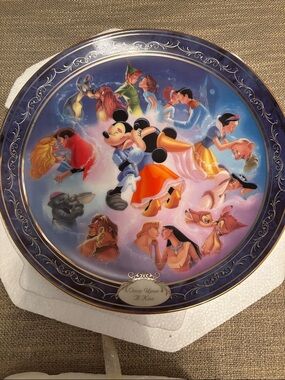 Bradford Exchange Disney 'Once Upon A Kiss' Collectible Plate